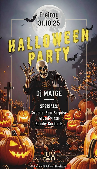 Halloween 🎃 – Lux Bar Winterthur